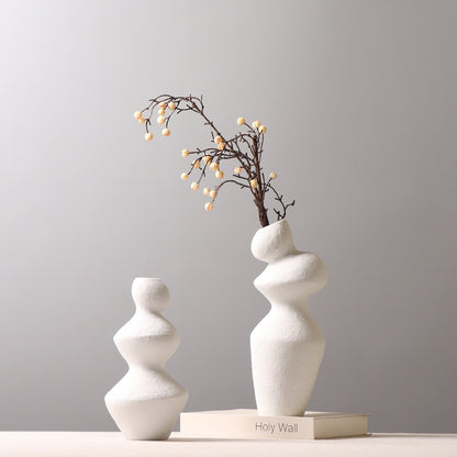 Irregular Stacked Ceramic Vases