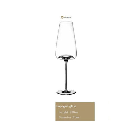 Ultra-Thin Concave-Convex Radian Wine Glass