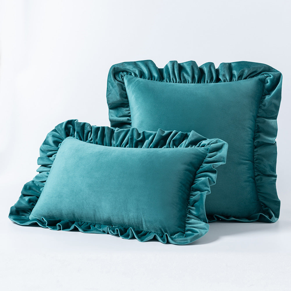 Nordic Velvet Lace Throw Pillows