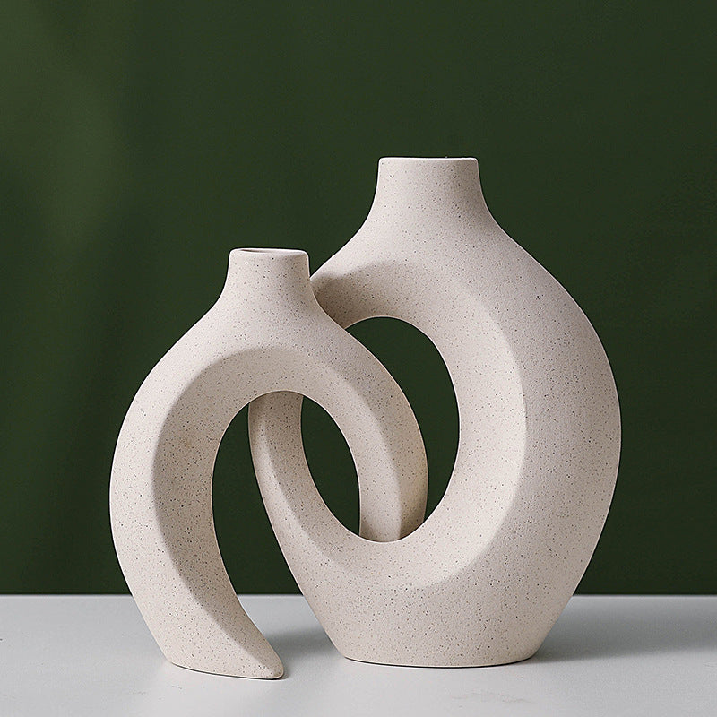 Intertwined Ceramic Vase Set