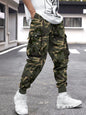 Retro Patched Loose Fit Cargo Pants 