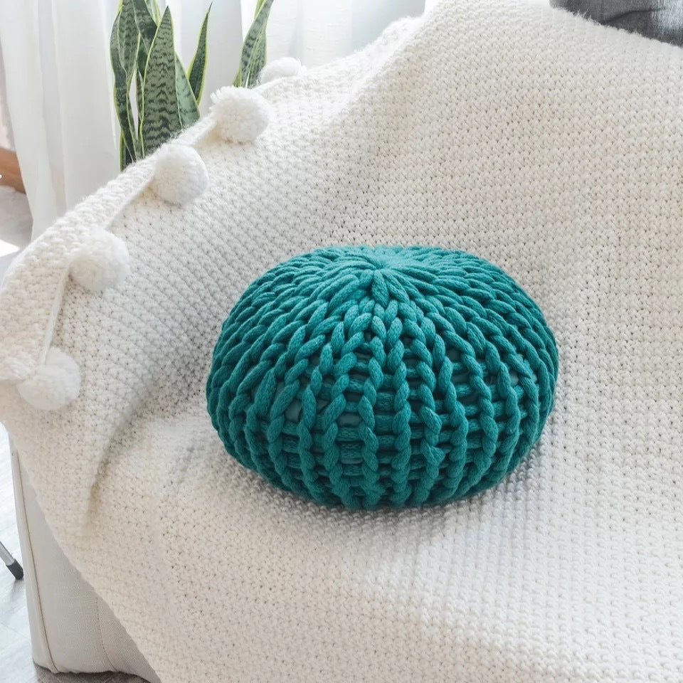 Handmade Thick Wool Woven Pillow