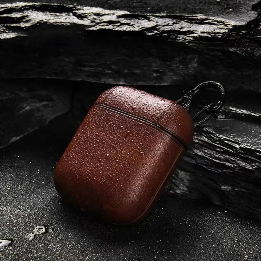 Soft Faux Leather Airpods Protective Case