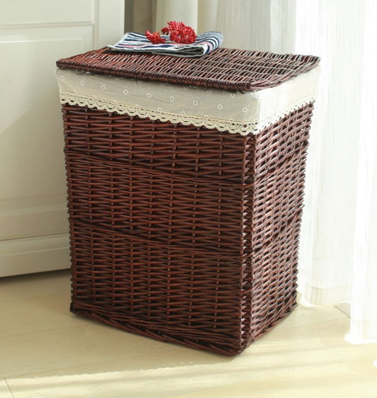 Handcrafted Rattan Laundry Basket