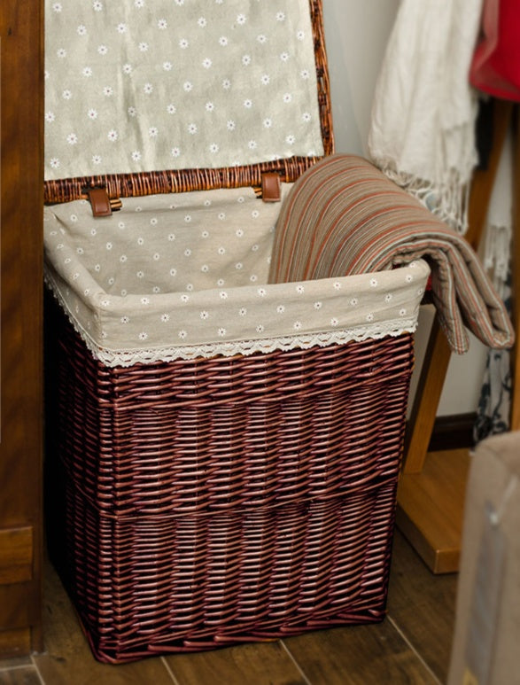 Handcrafted Rattan Laundry Basket