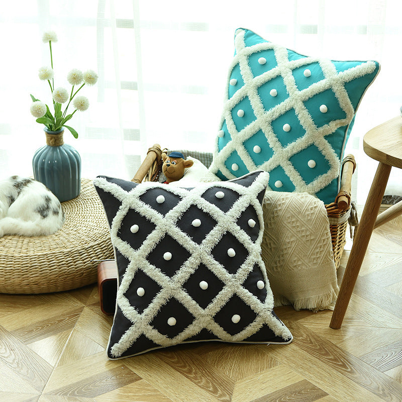 Tufted Moroccan Ball Pillow