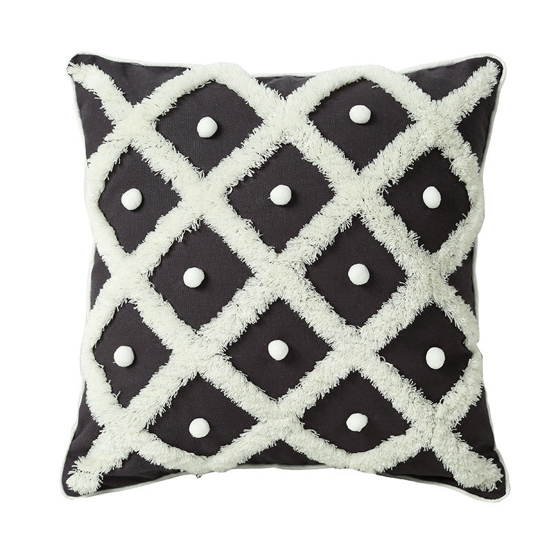 Tufted Moroccan Ball Pillow