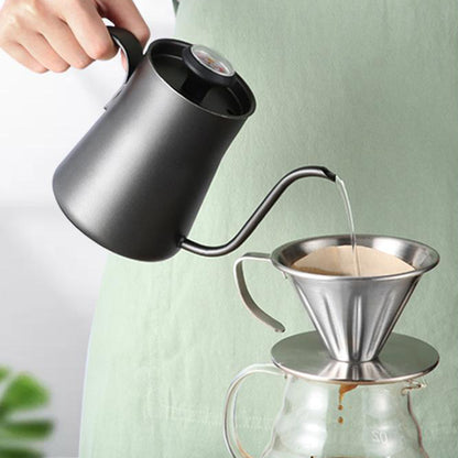 Stainless Steel Coffee Pot With Thermometer