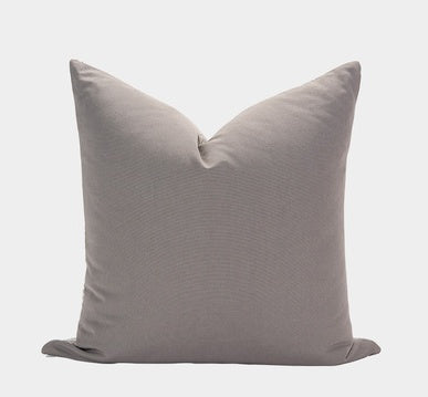 Stitched White Leather Pillow