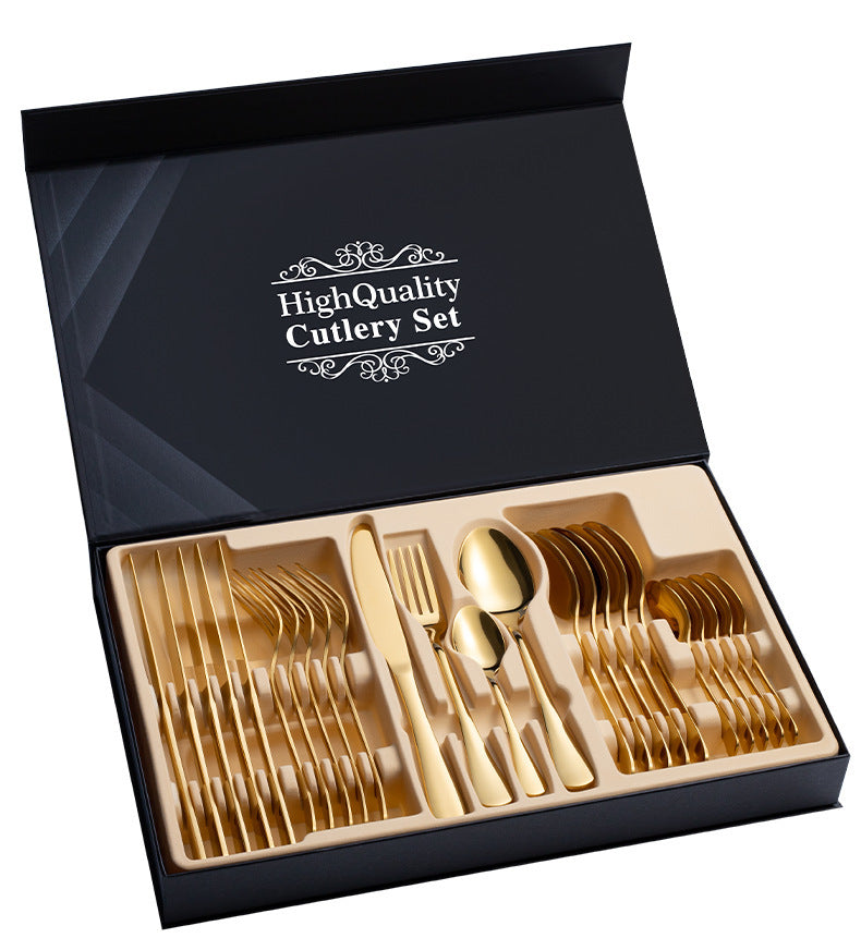 Stainless Steel Cutlery Set 24-Piece