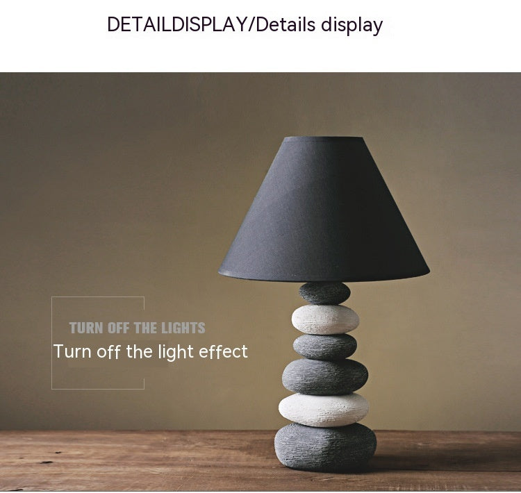 Stone Stack Ceramic Table Lamp