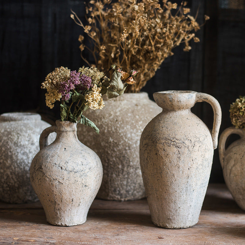 Handmade Art Red Clay Ceramic Vases