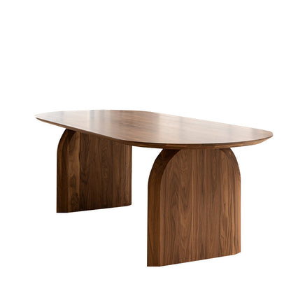 Oval Solid Wood Dining Table