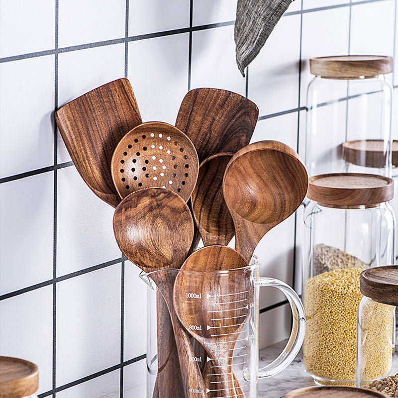 Teak Kitchen Utensil Set