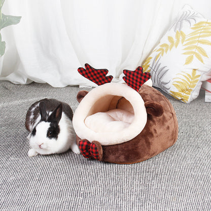 Cozy Flannel Small Pet Bed