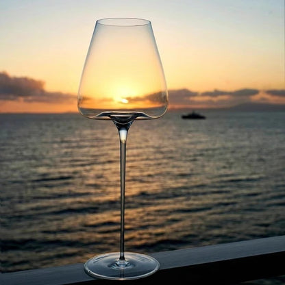 Ultra-Thin Concave-Convex Radian Wine Glass