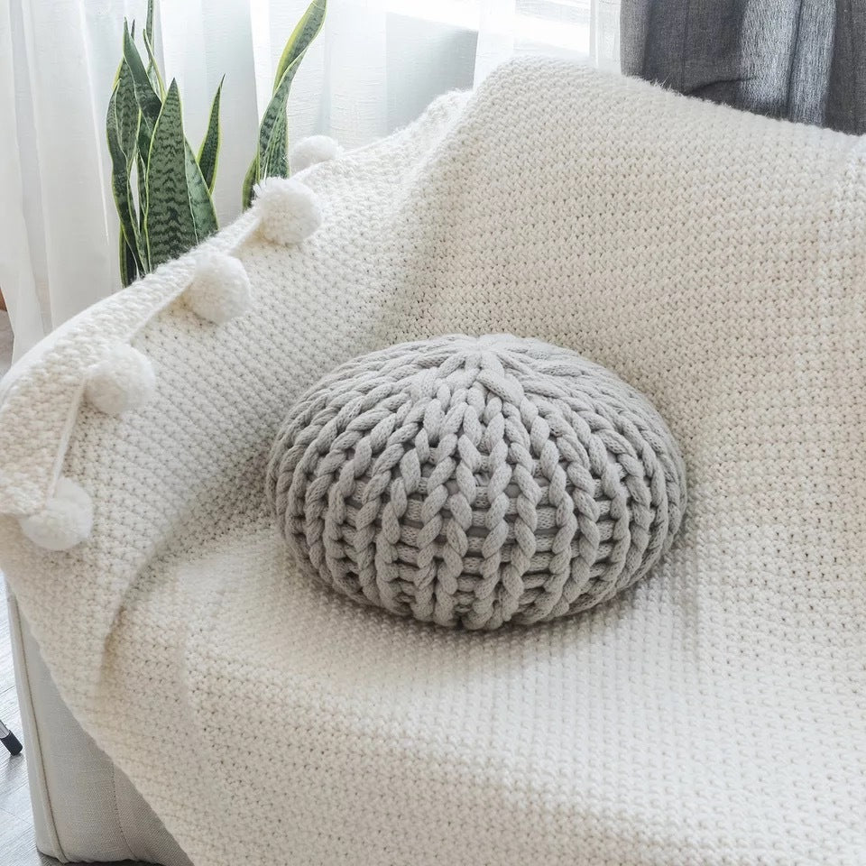 Handmade Thick Wool Woven Pillow