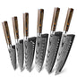 Damascus Pattern Kitchen Knife Set