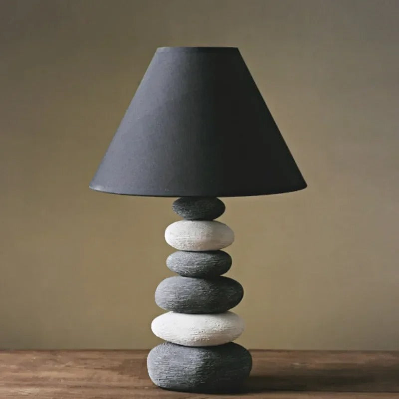 Stone Stack Ceramic Table Lamp