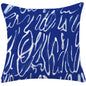 Luxury Mediterranean Blue Cotton And Linen Pillow