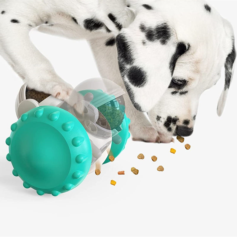 Interactive Food Dispensing Toy - Robot Tumbler for Dogs and Cats