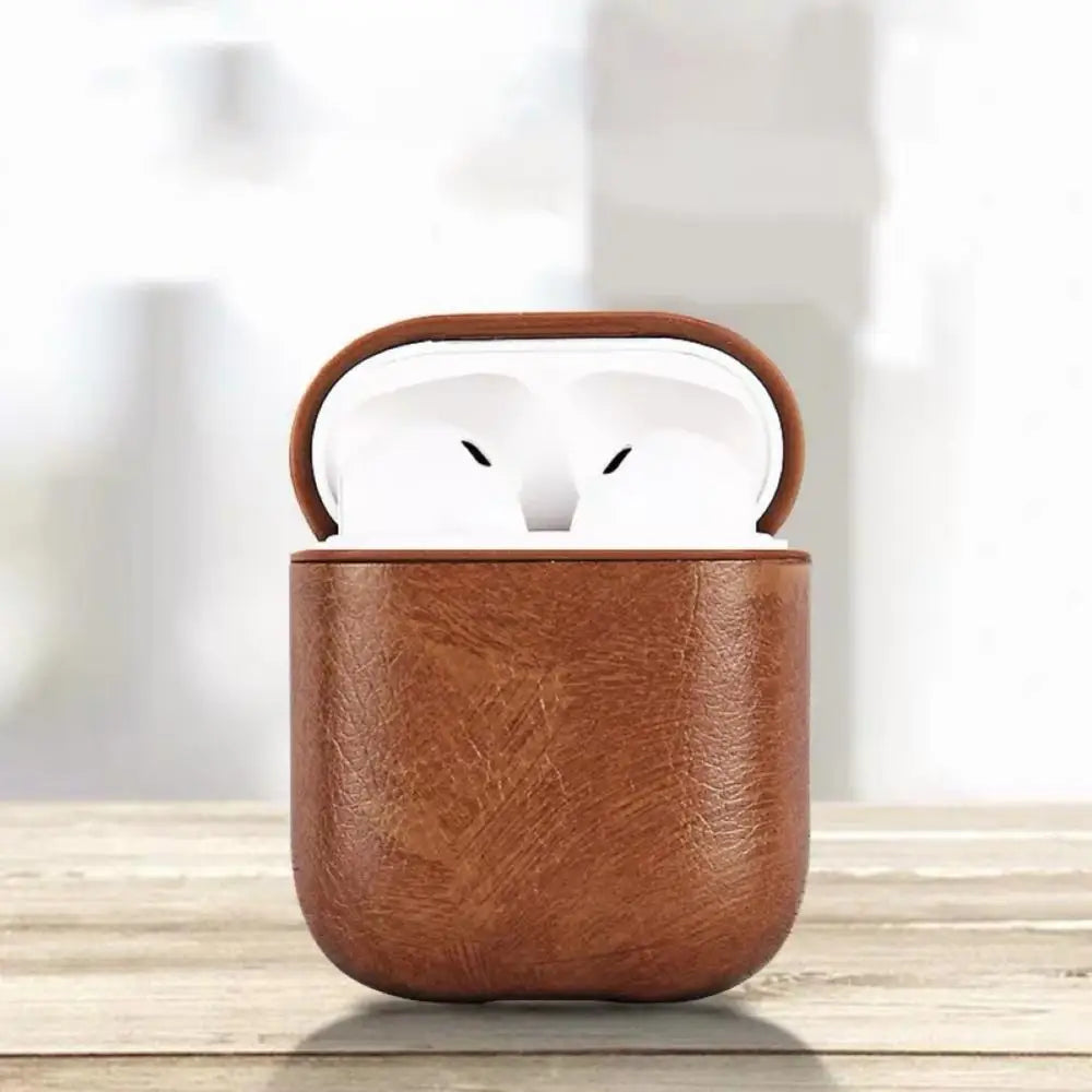 Soft Faux Leather Airpods Protective Case