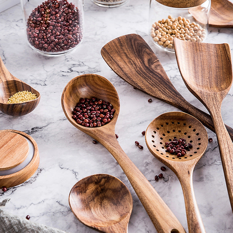 Teak Kitchen Utensil Set