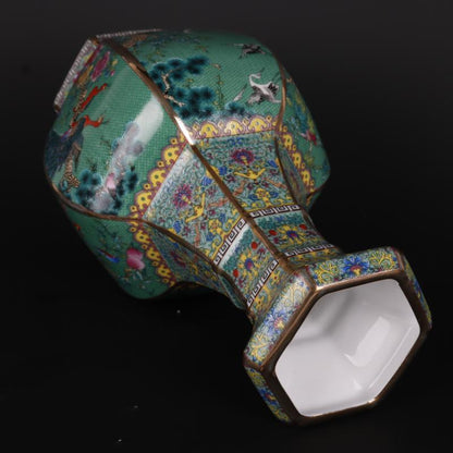 Antique Enamel Vase