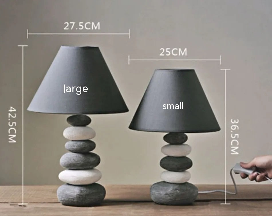 Stone Stack Ceramic Table Lamp