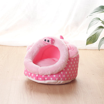 Cozy Flannel Small Pet Bed