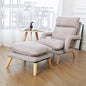 Modern Fabric Lounge Chair with Ottoman