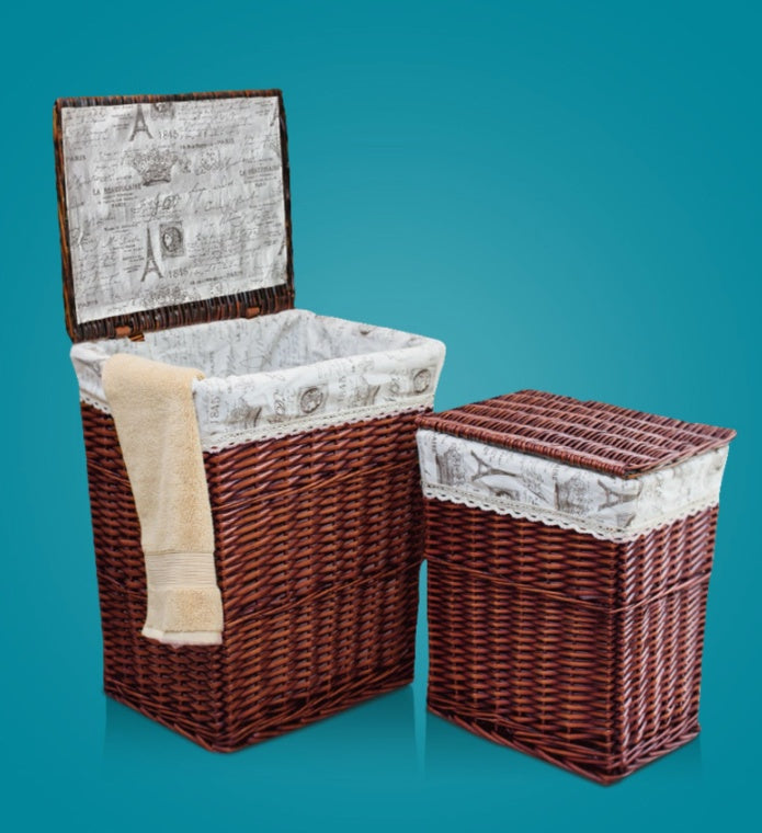 Handcrafted Rattan Laundry Basket