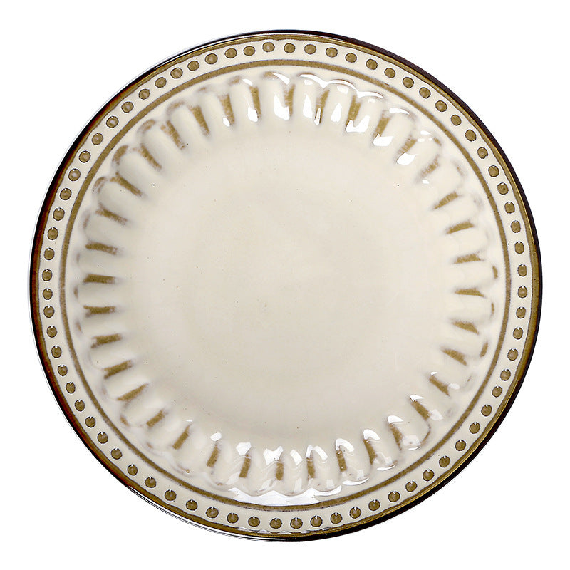 Hand-Painted Ceramic Dinner Plate Collection