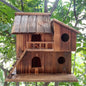 Wooden Bird House Feeder