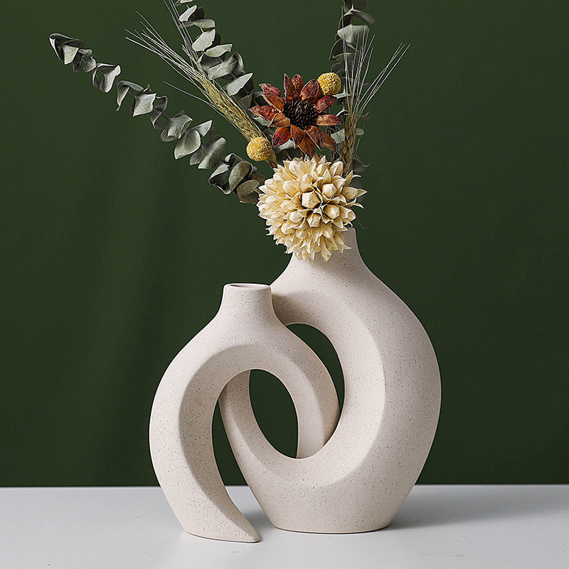 Intertwined Ceramic Vase Set