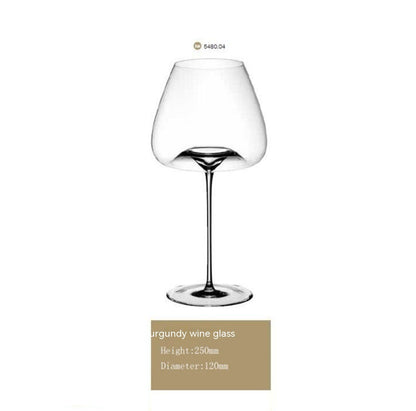 Ultra-Thin Concave-Convex Radian Wine Glass