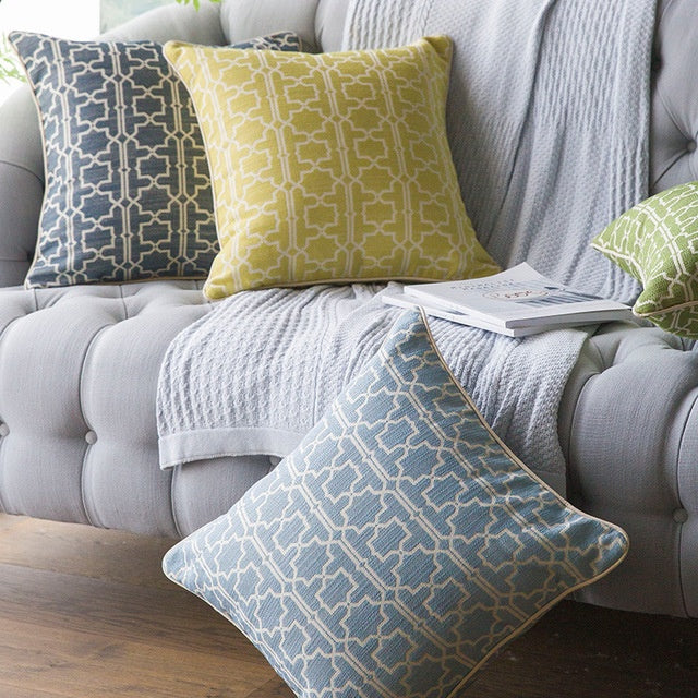 Jacquard Collection Throw Pillowcase