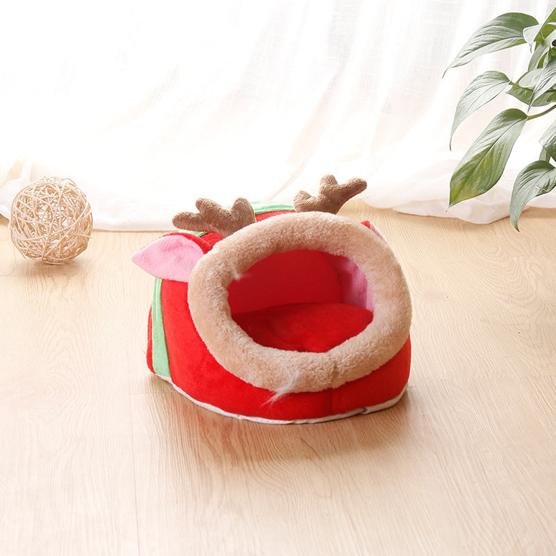 Cozy Flannel Small Pet Bed