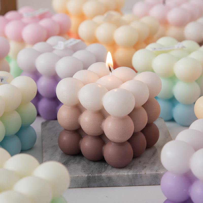 Gradient Cubic Bubble Scented Candle