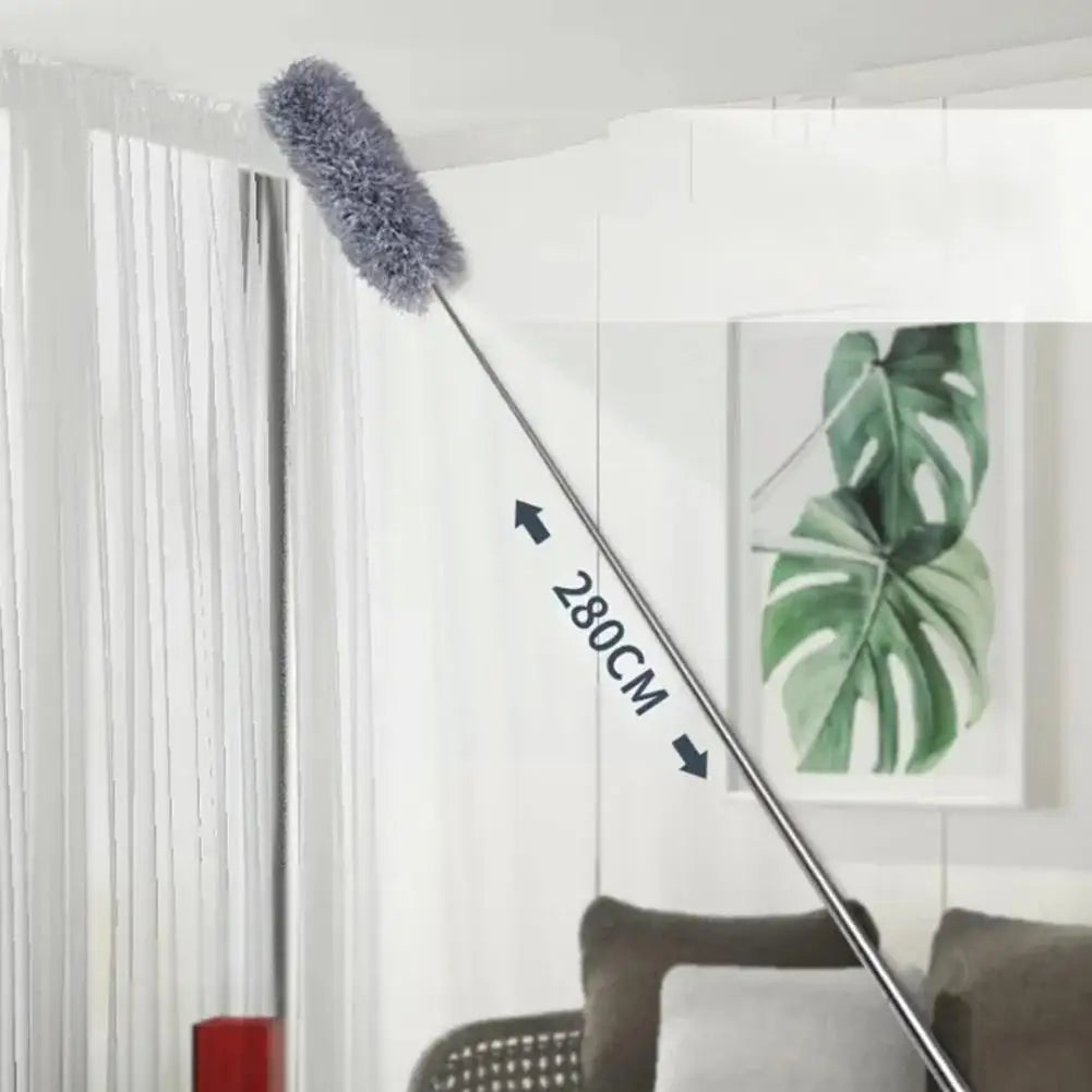 Retractable Stainless Steel Long Handle Microfiber Feather Duster