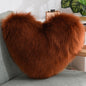 Faux Fur Heart Shaped Pillow