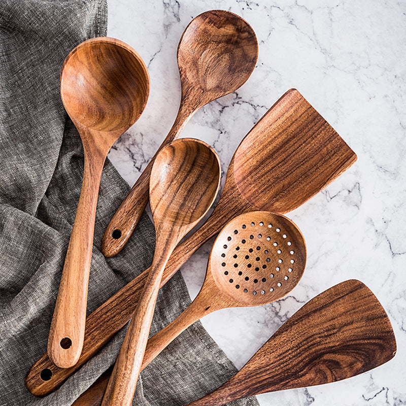 Teak Kitchen Utensil Set