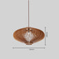 Bamboo Woven Birdcage Wooden Chandelier