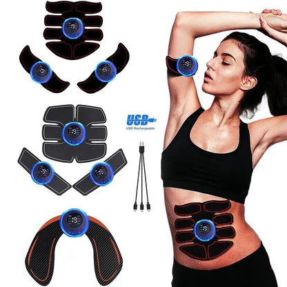 EMS Abs & Body Muscle Stimulator_ USB Rechargeable