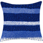 Luxury Mediterranean Blue Cotton And Linen Pillow