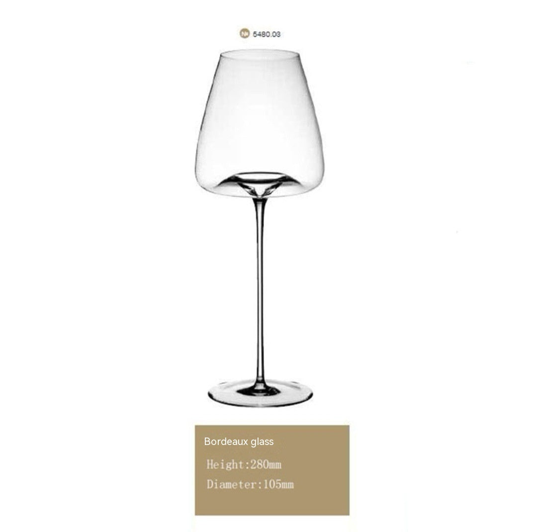 Ultra-Thin Concave-Convex Radian Wine Glass