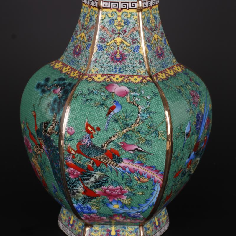 Antique Enamel Vase