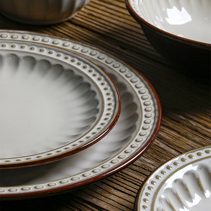 Hand-Painted Ceramic Dinner Plate Collection