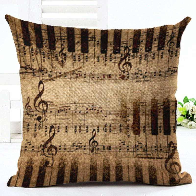 Musical Note Pillow Case