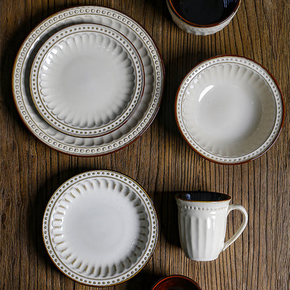 Hand-Painted Ceramic Dinner Plate Collection